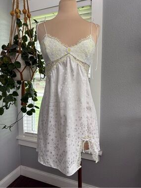 amandine mini dress for love and lemons For Love & Lemons Amandine Embroidered Mini Dress Ivory Womens Size Small